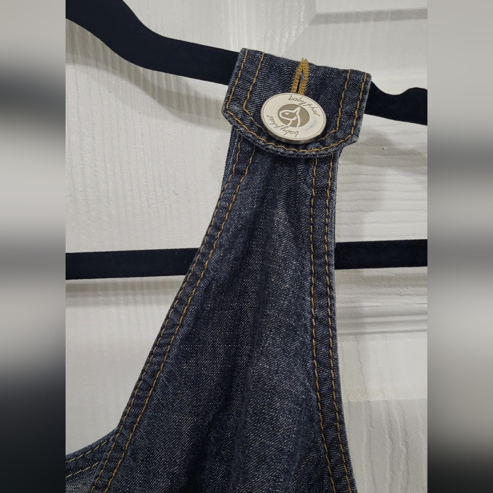 Rare Vintage Y2K Dark Denim Baby Phat Jumpsuit /romper Size 7 - Picture 4 of 7